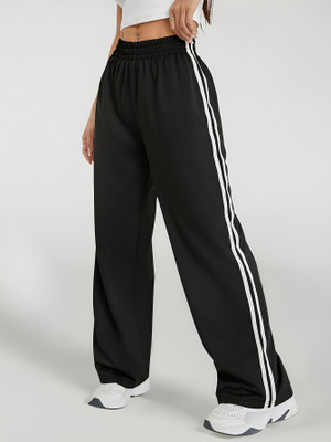 Dockstreet Solid Women White Track Pants