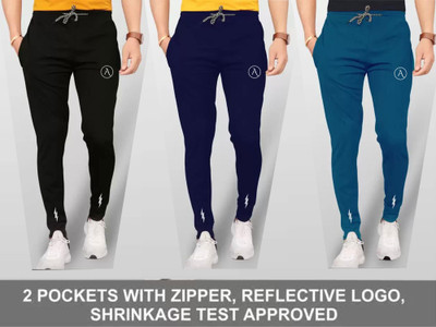 Anand Solid Men Multicolor Track Pants