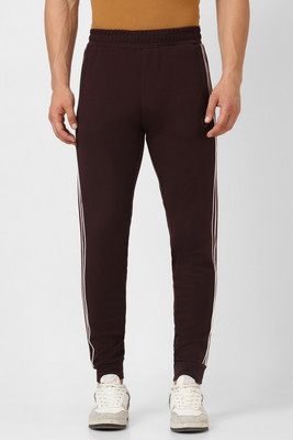 VAN HEUSEN Striped Men Brown Track Pants