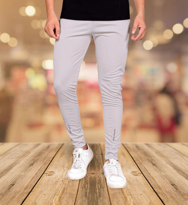 Cronix Solid Men Grey Track Pants