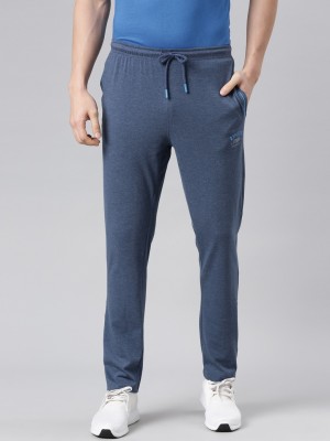 Force NXT Super Combed Cotton Solid Men Blue Track Pants