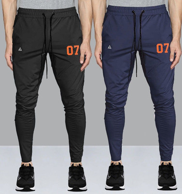 AVOLT Printed Men Blue, Black Track Pants