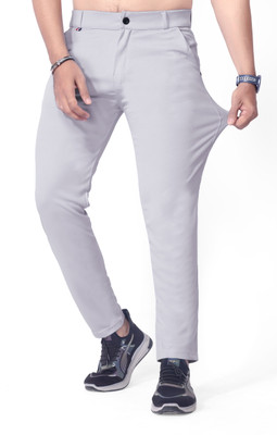 NFTRENDLYY Solid Men Grey Track Pants