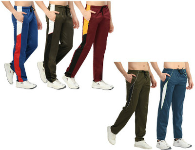 IndiWeaves Colorblock Men Multicolor Track Pants
