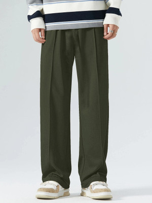 Leriya Fashion Solid Men Green Track Pants