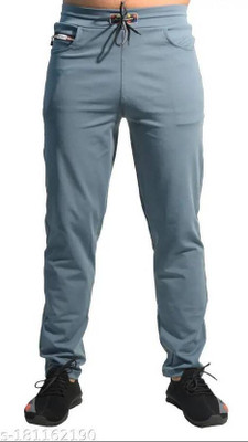 Baba Sports Solid Men Grey Track Pants