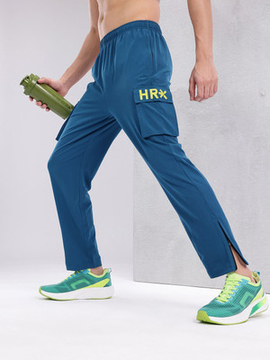 HRX by Hrithik Roshan Graphic Print Men Blue Track Pants