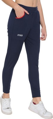 DYWER Self Design Women Dark Blue Track Pants