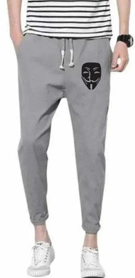 TIARO Self Design Men Grey Track Pants