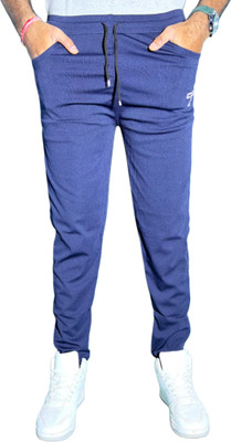 Cloft Solid Men Light Blue Track Pants
