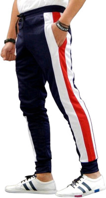 ZEDIN Colorblock Men Dark Blue Track Pants
