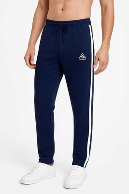 Kcollectionk Solid, Striped Men Dark Blue Track Pants