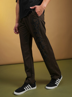 V-MART Self Design Men Green Track Pants