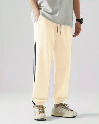 EyeBogler Solid Men Beige Track Pants