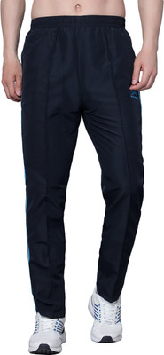 Shiv Naresh Self Design Men Black, Light Blue Track Pants