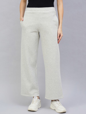 98 Degree North Solid Women Grey Track Pants