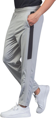 Sector Z Solid Men Grey Track Pants
