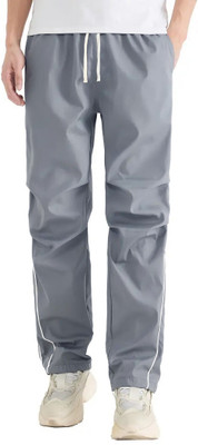 Rajovati Solid Men Silver Track Pants
