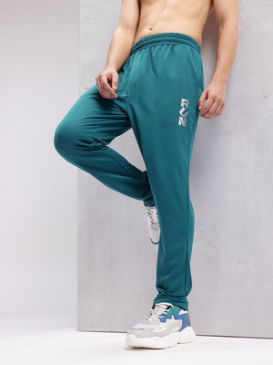 HRX by Hrithik Roshan Self Design Men Dark Green Track Pants