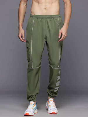 HRX by Hrithik Roshan Solid Men Green Track Pants