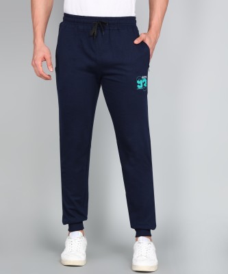 GYRFALCON Printed Men Dark Blue Track Pants