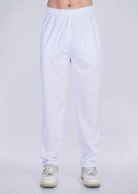 HENCO Solid Men White Track Pants