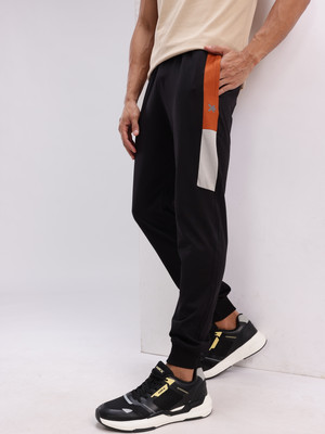 HRX by Hrithik Roshan Colorblock Men Black Track Pants