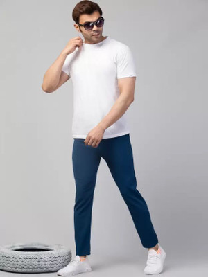 Aphe Fashion Solid Men Black Track Pants