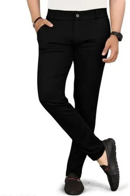 marvik Solid Men Black Track Pants