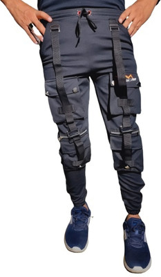 Plus Fitpro Printed Men Grey Track Pants