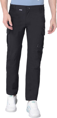 GreenLands Solid Men Black Track Pants