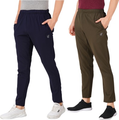 Just Live Fashion Solid Men Dark Green, Dark Blue Track Pants