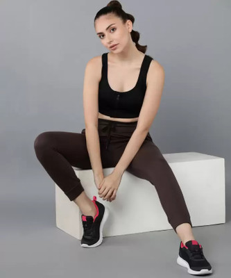 GLADLY Solid Women Brown Track Pants
