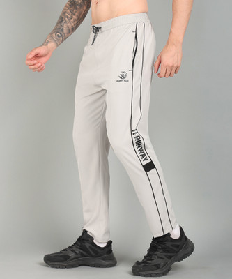 GNOCKFACE Solid Men White Track Pants