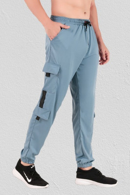 SUN BEAUTY FASHIONISTA HUB Solid Men Light Blue Track Pants