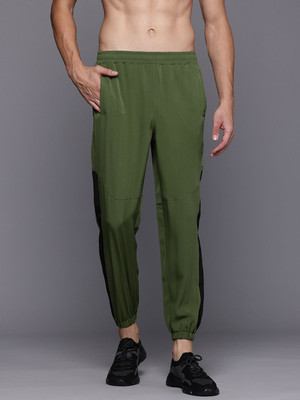 HRX by Hrithik Roshan Solid Men Green Track Pants