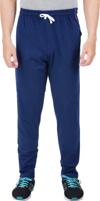 FEEL TRACK Solid Men Blue Track Pants