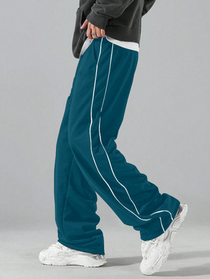 Rajovati Striped Men Blue Track Pants