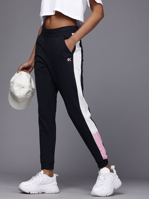 HRX by Hrithik Roshan Printed Women Dark Blue Track Pants