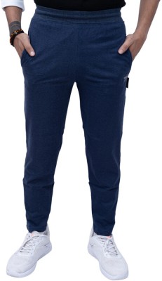 Texfro Solid, Printed Men Blue Track Pants