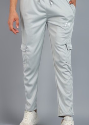 mank D Solid Men Grey Track Pants