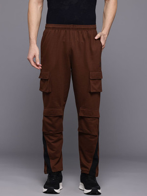 HRX by Hrithik Roshan Solid Men Brown Track Pants