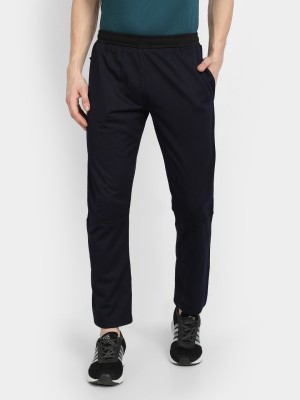 DIDA Solid Men Dark Blue Track Pants