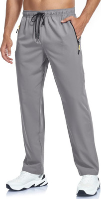 The Modern Soul Solid Men Grey Track Pants