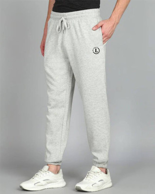 LOTHRIC Printed Men Grey Track Pants