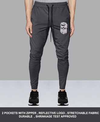 AVOLT Solid Men Grey Track Pants