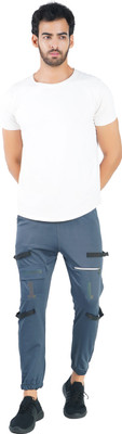 Gazzet 4G Colorblock Men Grey Track Pants