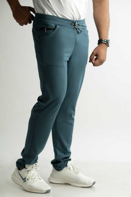 DHR Solid Men Light Green Track Pants
