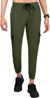 VGS Solid Men Green Track Pants