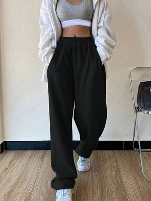 Daphne Maurier Loose Fit Women Black Trousers